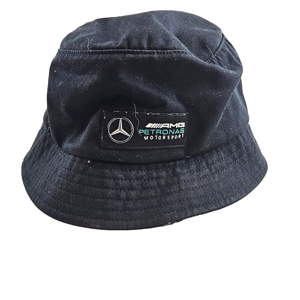 Mercedes AMG Petronas Motorsport F1 Black Bucket Hat OSFA 58cm Formula 1